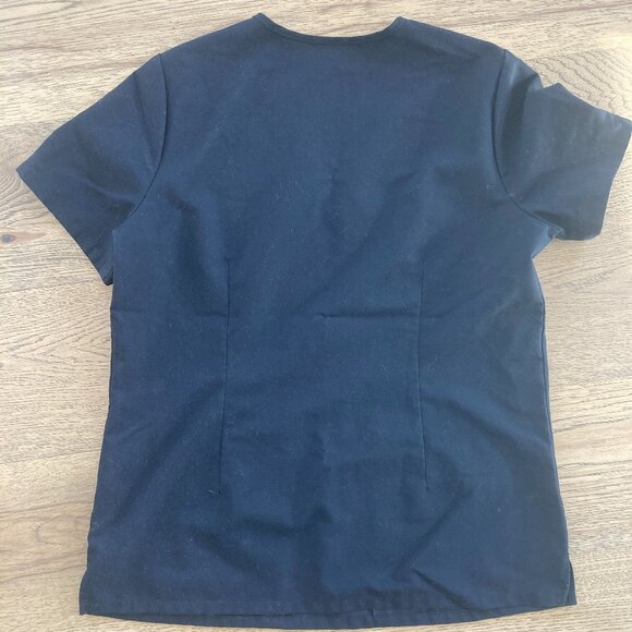 Figs Casma 3 pocket scrub top black medium - Picture 2 of 3